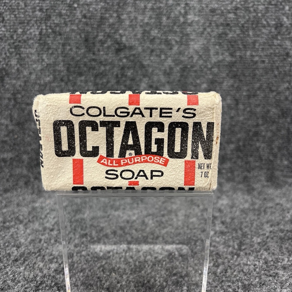 Vintage Colgate Octagon All Purpose  Soap 7 Ounce Bar Sealed Made in USA